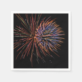Nachtfeuerwerk Serviette