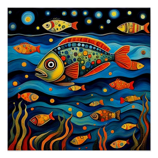 Nachtfisch Poster (Vorderseite)