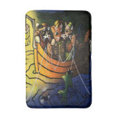 Nachtfischen Badematte (Vorderseite Vertikal)