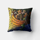 Nachtfischen Kissen (Rückseite)