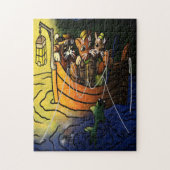 Nachtfischen Puzzle (Vertikal)