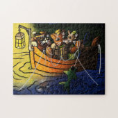 Nachtfischen Puzzle (Horizontal)