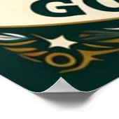 Nachtfischen und ein Lagerfeuer Poster (Ecke)