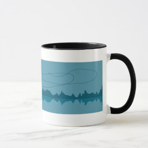 Nachtfischen unter Vollmond Tasse