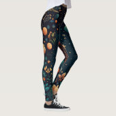 Nachtflora und Stars Leggings (Rechts)