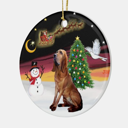 Nachtflug - Bluthund Keramikornament (Links)