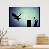 Nachtflug der Magpie Poster (Küche)