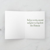 "Nachtflug des Weihnachtsmanns" Feiertagskarte (Innenseite)