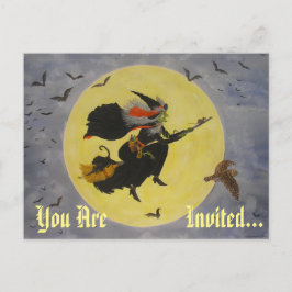 "Nachtflug!" Einladungspostkarte