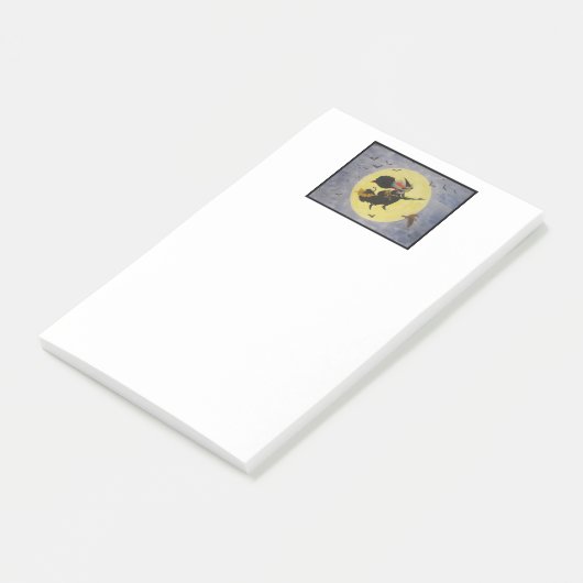 "Nachtflug!" Post-it Klebezettel (angewinkelt)