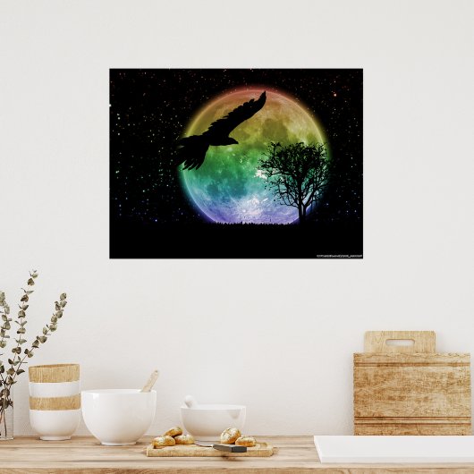 Nachtflug Poster (Küche)