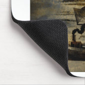 Nachtflug Steampunk Flugmaschine Mousepad (Ecke)