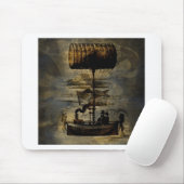 Nachtflug Steampunk Flugmaschine Mousepad (Mit Mouse)