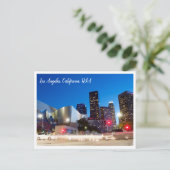 Nachtfotografie | Downtown Los Angles Kalifornien Postkarte (Stehend Vorderseite)