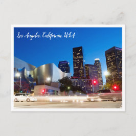 Nachtfotografie | Downtown Los Angles Kalifornien Postkarte