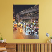 Nachtfotografie von Bangkok Geschenk für Freunde Leinwanddruck (Insitu (Wohnzimmer))