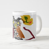 Nachtfreudigkeit Jumbo-Tasse (Vorderseite Rechts)