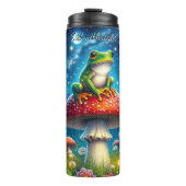 Nachtfrosch Mushroom Starry Meadow Thermosbecher (Vorderseite)