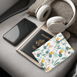 Nachtgarten Blumenmuster Passhülle