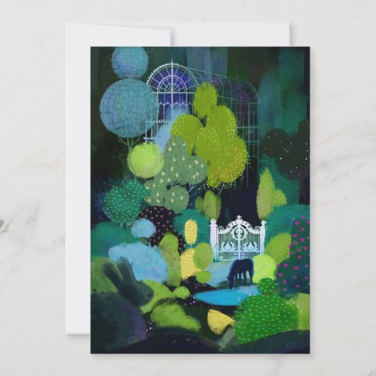 Nachtgarten Einladung (Vorderseite)