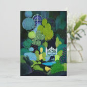 Nachtgarten Einladung (Stehend Vorderseite)