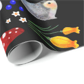 Nachtgarten-Igels-Verpackungs-Papier Geschenkpapier (Rolleneckpunkt)