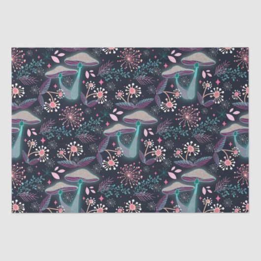 Nachtgarten Mushroom Seidenpapier (Vorderseite)