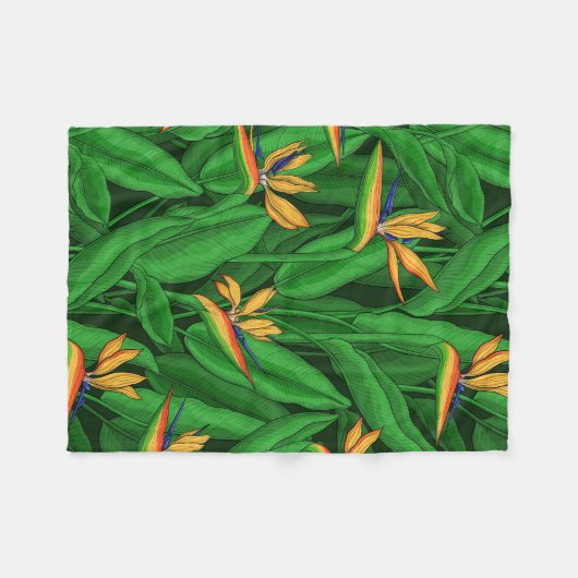 Nachtgeflügel im Paradies Fleecedecke (Vorderseite (Horizontal))