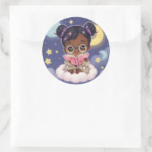 Nachtgeschichte Runder Aufkleber (Tasche)