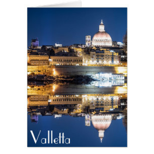 Nachthafen der Altstadt von Valletta