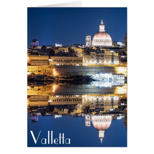 Nachthafen der Altstadt von Valletta (Vorne)