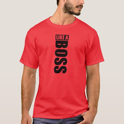 Nachthemd „LIKE der BOSS " T-Shirt (Vorderseite)