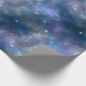 Nachthimmel Bewölkungspapier Geschenkpapier (Ecke)
