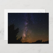 Nachthimmel der Milchstraße, Kalifornien Postkarte (Vorne/Hinten)