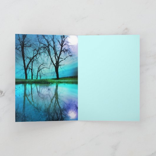 Nachthimmel, Grußkarten Karte (Innenseite)