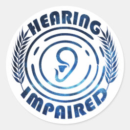 Nachthimmel - Hörstörungen Runder Aufkleber