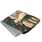 Nachthimmel Katzen Laptopschutzhülle (Vorne Knopf)