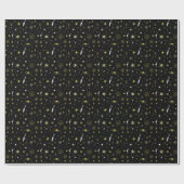 Nachthimmel: kosmisches nahtloses Muster. Geschenkpapier (Flach)