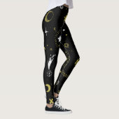 Nachthimmel: kosmisches nahtloses Muster. Leggings (Rechts)