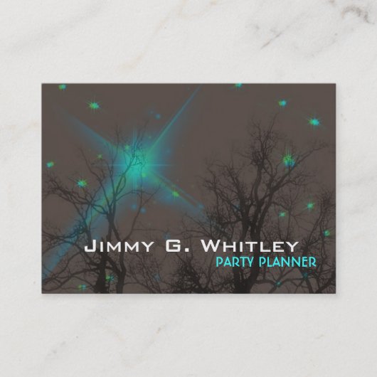 Nachthimmel - Partyplaner Karte (Vorderseite)