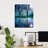 Nachthimmel, Poster (Heimbüro)