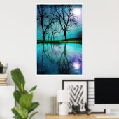 Nachthimmel, Poster (Heimbüro)