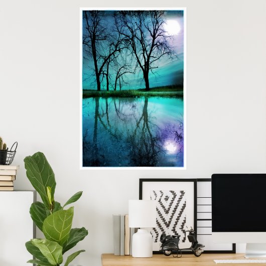 Nachthimmel, Poster (Heimbüro)