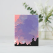 Nachthimmel Postkarte (Stehend Vorderseite)