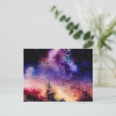 Nachthimmel Postkarte (Stehend Vorderseite)