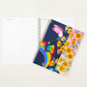 Nachthimmel, Regenbogen, Schmetterlinge und Blume Planer (Anzeige)
