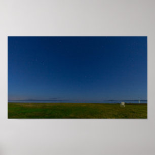 Nachthimmel, St. Ignace, Michigan Poster