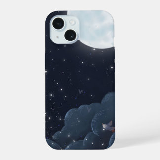 Nachthimmel-Tough-Phone-Case — Mond, Sterne  iPhone 15 Hülle