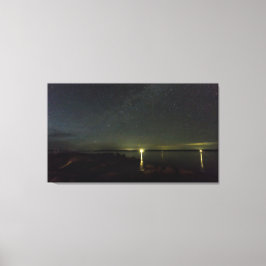 Nachthimmel über Gouldsboro Bay, Maine Leinwanddruck