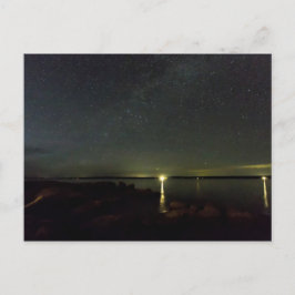 Nachthimmel über Gouldsboro Bay, Maine Postkarte